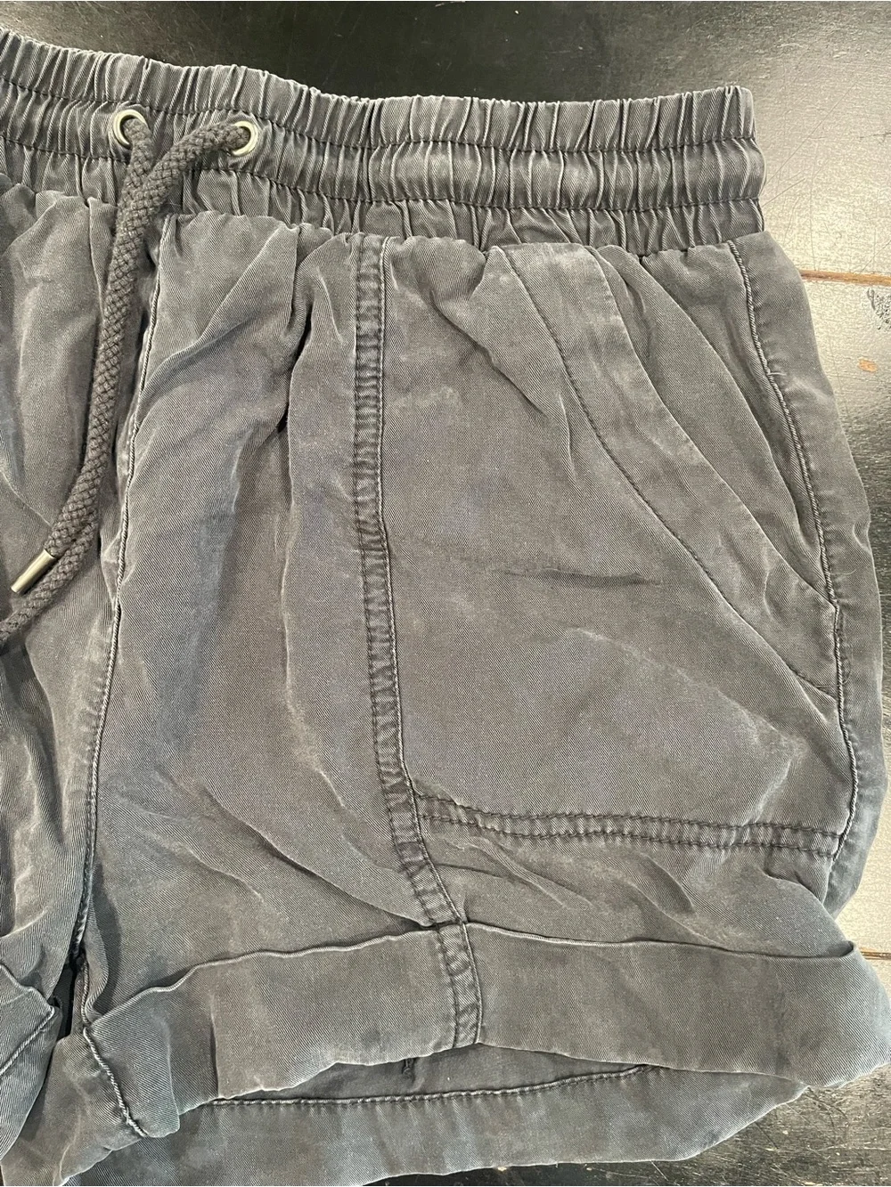 Universal Thread Washed Charcoal Drawstring Shorts